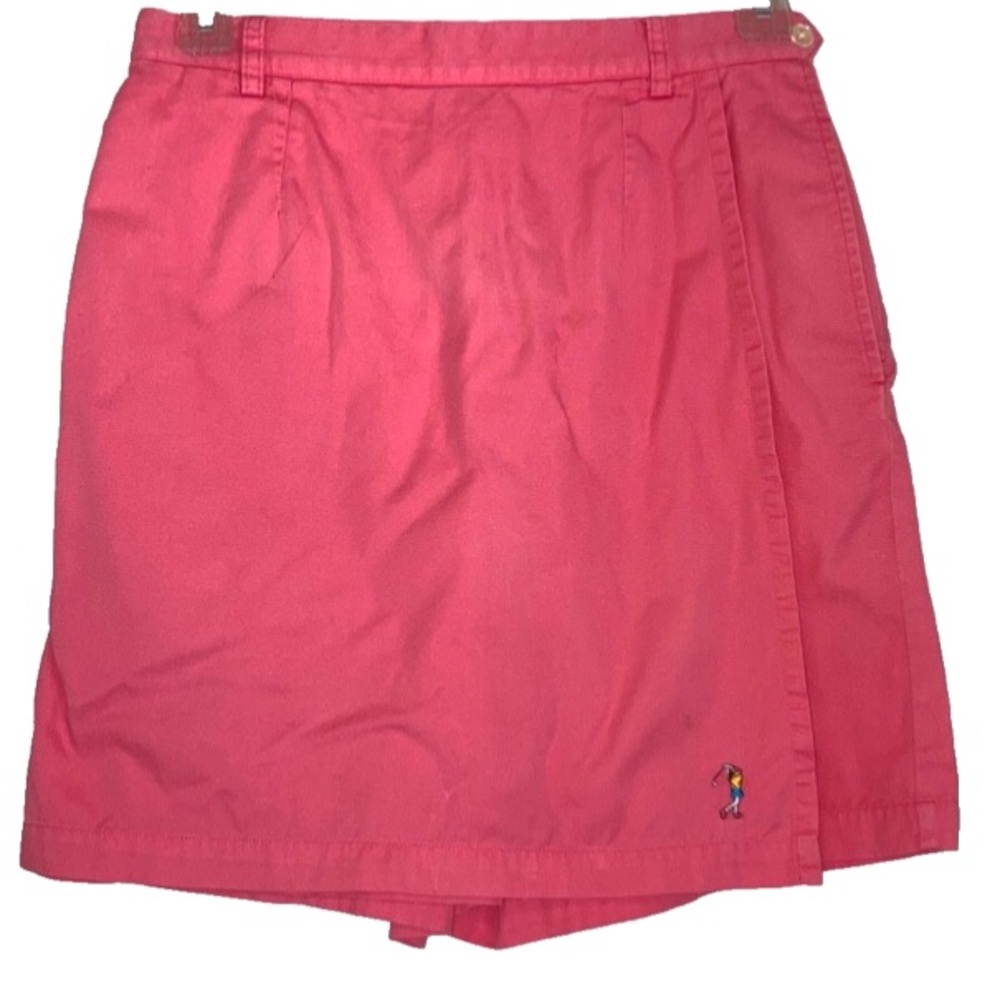 GOLF TENNIS PICKLEBALL Athletic Skort Pink High Waist Cotton Size 12